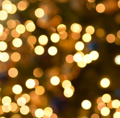 Wall Mural - christmas background. festive abstract background with bokeh defocused lights.christmas mood . happy