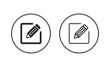 © avaicon - Edit icons set. edit document sign and symbol. edit text icon. pencil. sign up