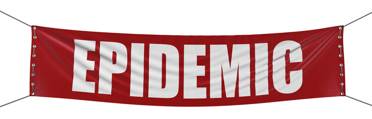Wall Mural - EPIDEMIC banner  (clipping path included)
