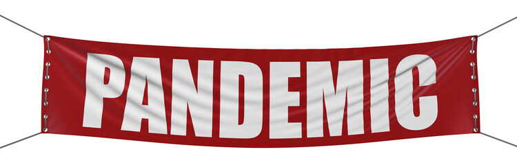 Wall Mural - PANDEMIC banner  (clipping path included)