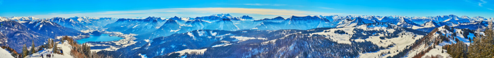 Wall Mural - Panorama of Inner Salzkammergut Alps, Austria