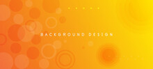 Orange Gradient Geometric Shape Background	

