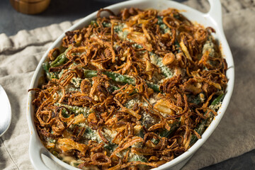 Wall Mural - Healthy Homemade Thanksgiving Green Bean Casserole