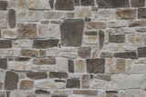 Fototapeta  - Mur de pierres aux coloris variés