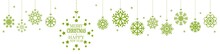 Hanging Snow Flakes For Christmas Time With Greetings