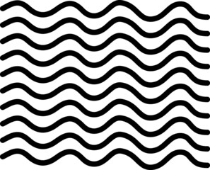 Poster -  vector waves icon. sign design on white background..eps