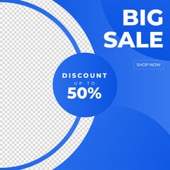 Fototapete - Sale special offer discount social media post template. Dynamic modern sale banners for social media stories sale, web page, mobile phone. Sale banner template design special offer set.