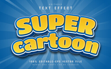 Canvas Print - Super cartoon text effect