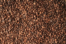 Roasted Coffee Beans On Display No People Stock Photo