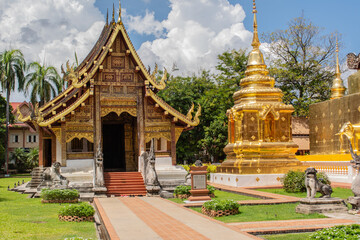 within wat phra singh is a buddhist temple or wat in thai in chiang mai province northern of thailan