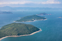 Wide View Of Port Island, Grass Island And North East Of Sai Kung, Hong Kong