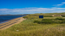 Dunes And Meadows Near The Sandy Beach Of Aguanish, A Small Village Located In The Cote Nord Region Of Quebec, Canada