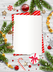Fotobehang - Christmas festive template