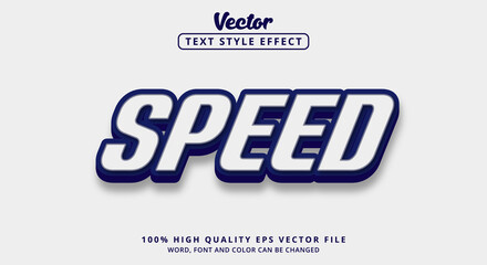 Poster - Editable text effect, Speed text with modern style