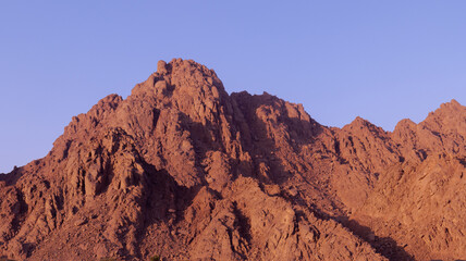 Sharm El Sheikh mountains in the Bedouin desert. Sinai peninsula