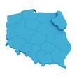 Mapa Polski podlaskie