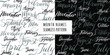 Seamless pattern handwritten names of months December, January, February, March, April, May, June, July, August, September, October, November.