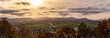 A panoramic view overlooking Penrith and the mountains of the English Lake District