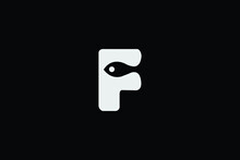 Letter F Fish Logo  Design Icon Vector Symbol