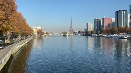 Sticker - La Seine et la Tour Eiffel à Paris