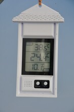 Mini Maxi Thermometer In A Greenhouse