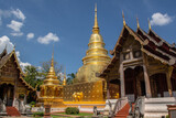 Fototapeta Most - Within Wat Phra Singh is a Buddhist temple or Wat in Thai in Chiang Mai province northern of Thailand. 