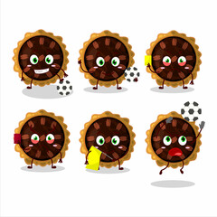 Sticker - Pecan pie cartoon character working as a Football referee