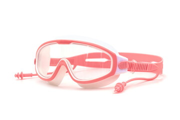 Glasses for swimming Isolated on a white background.