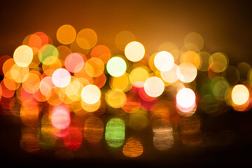 abstract vintage christmas lights background