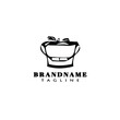 © darul - cleaning bucket logo cartoon design template icon black isolated illustration
