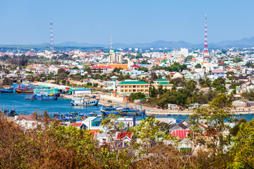 Wall Mural - Phan Thiet aerial panoramic view