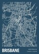 Brisbane - Australia Blueprint City Map