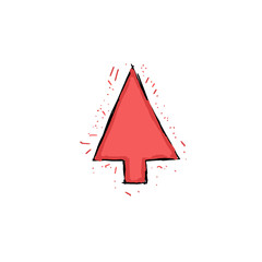 red pine symbol (colored)