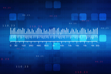 2d rendering Stock market online business concept. business Graph 
