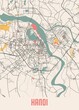 Hanoi - Vietnam Chalk City Map