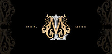 Illustration Of ML Or LM Monogram Classic Style, ML Or LM Initial Wedding Of Minimalist Model, Elegance Applicable For Invitation, Letterpress, Jewelry, Tattoo, Boutique And Creative Templates.