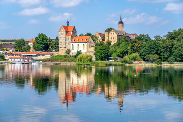 Canvas Print - Blick auf Seeburg, Sachsen Anhalt, Deutschland 