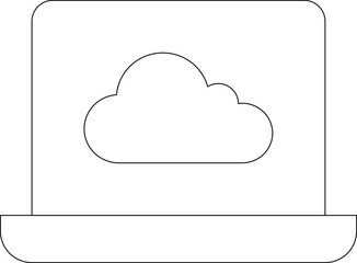 Poster - cloud computing icon cloud and storage