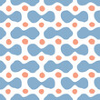 Decorative pattern for the background, tile, textiles, socks. It is assembled from modular parts. Vector. Seamless.