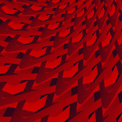 abstract red pattern. digital art. vector illustration.