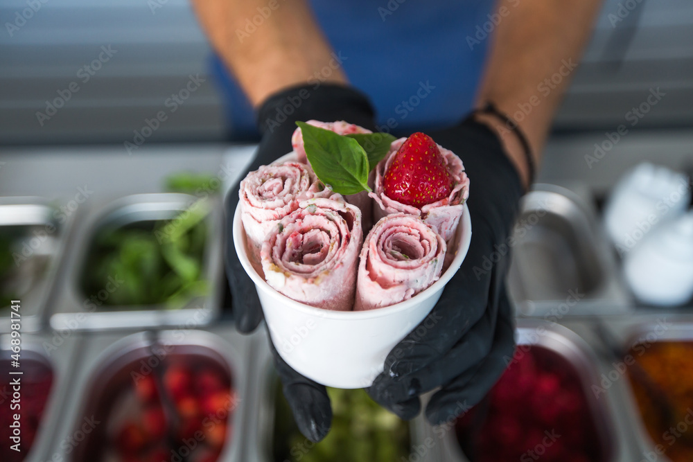 stir fried ice cream machine
