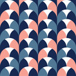 Decorative Scandinavian geometric modern pattern for the background, tile, textiles, socks. It is assembled from modular parts. Vector. Seamless.