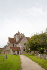 Wall Mural - view of a church in  england from the outside