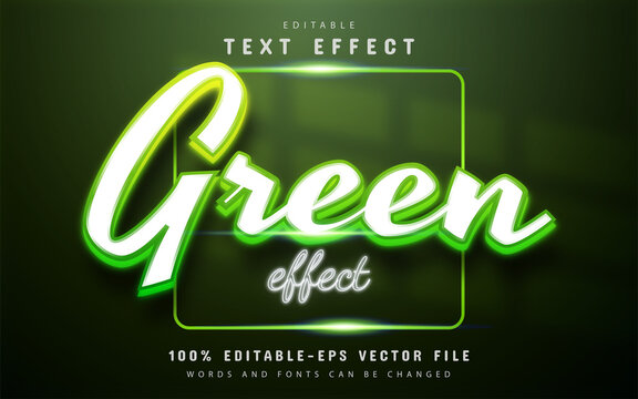 Green text effect with gradient