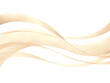 ベージュの帯状のウェーブ中央背景素材イラスト手描き水彩風