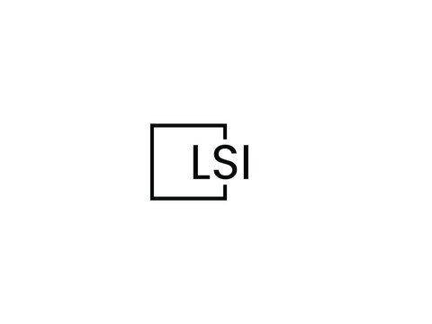 LSI letter initial logo design vector illustration