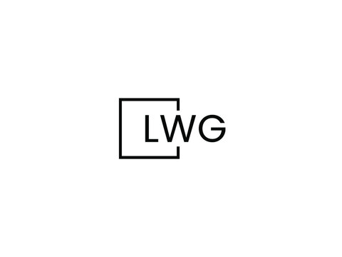 LWG letter initial logo design vector illustration