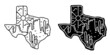texas monoline vintage outdoor badge design