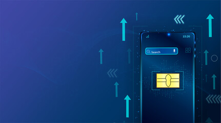 Poster - payment system. contactless payment payment, high protection and security with nfc chip. safe purcha