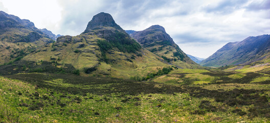 Wall Mural - Hidden Valley view in the Scottish Highlands